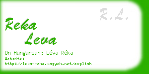 reka leva business card